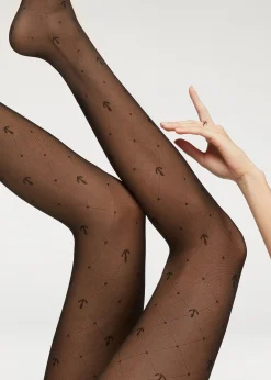 Women Calzedonia 50 Denier Marine Sheer Tights