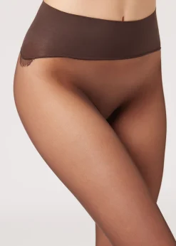 Women Calzedonia 20 Denier Seamless Totally Invisible Sheer Tights