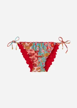Women Calzedonia Alicante Floral Bow Bikini Bottoms