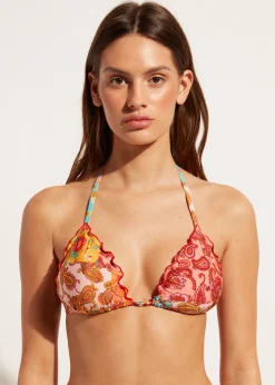 Women Calzedonia Alicante Triangle Bikini Top With Removable Padding