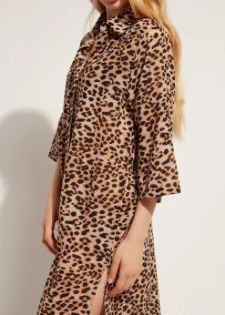 Women Calzedonia Animal Pattern Midi Shirt