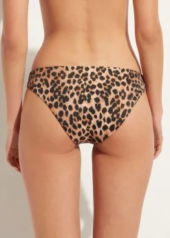 Women Calzedonia Animal Print Bikini Bottoms Bilbao