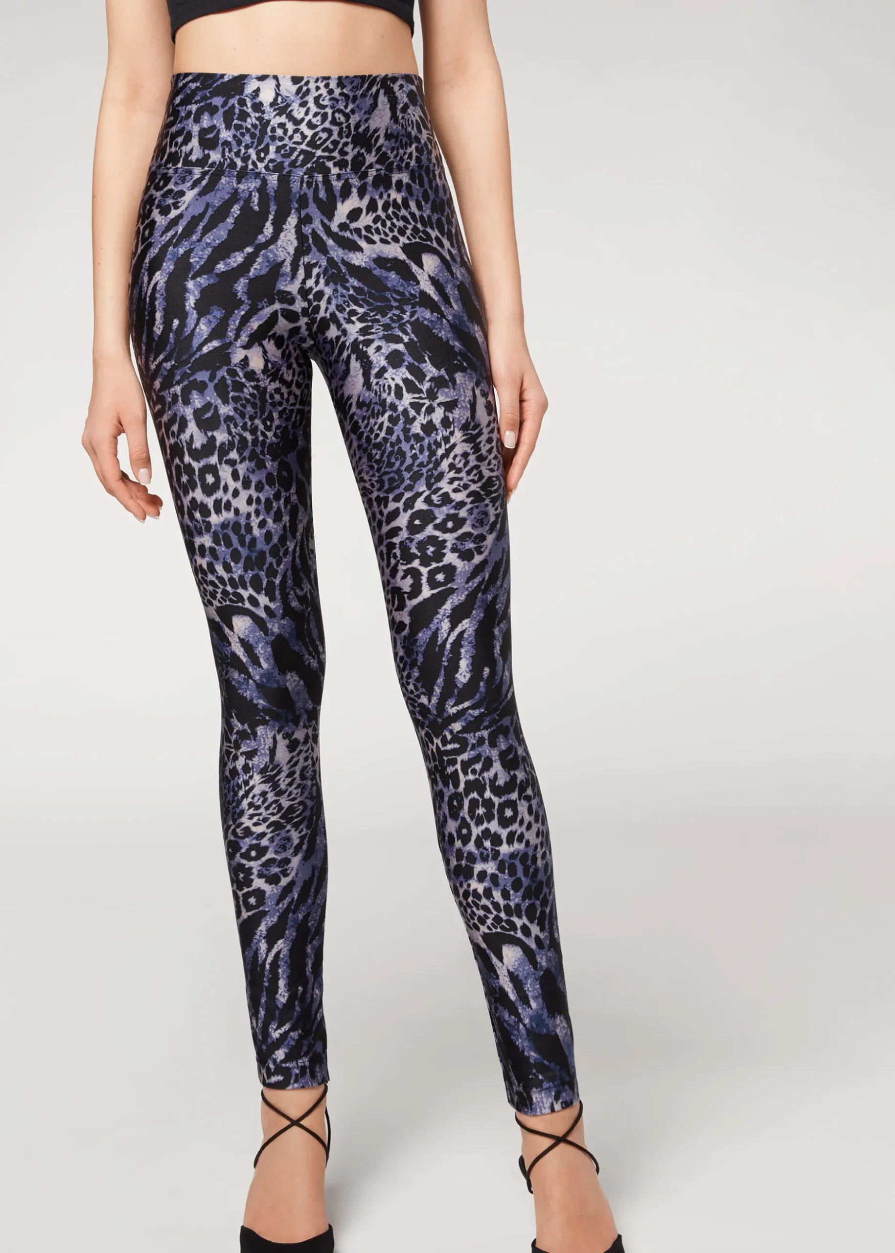 Women Calzedonia Animal Print Sport Shine Leggings
