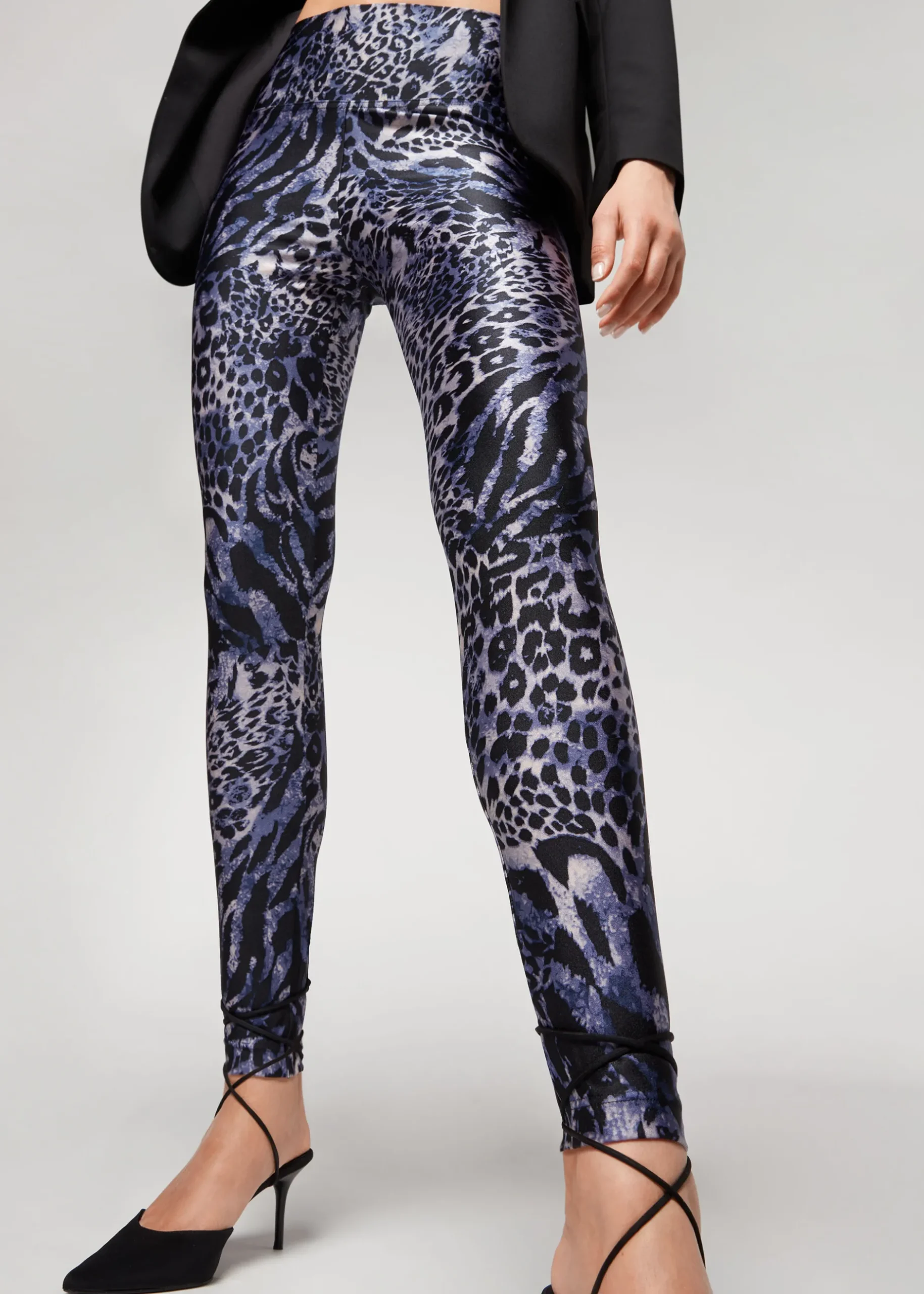 Women Calzedonia Animal Print Sport Shine Leggings