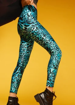 Women Calzedonia Animal Print Sport Shine Leggings