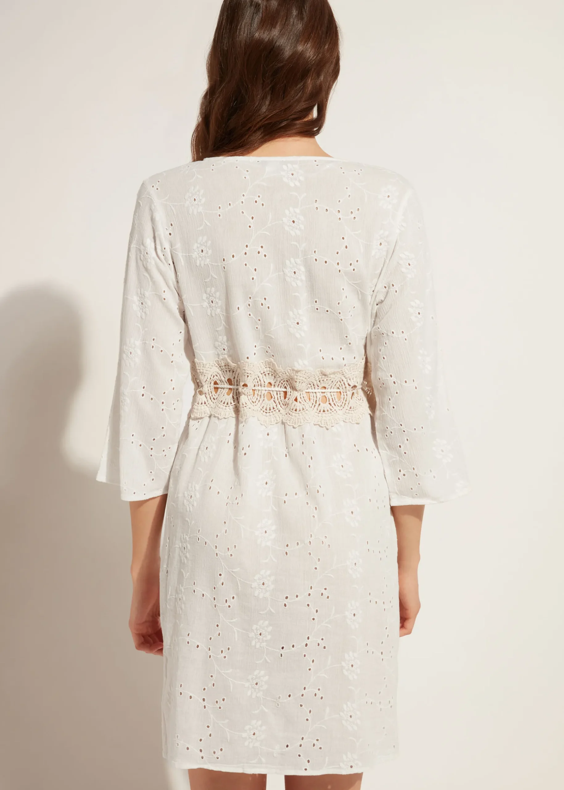 Women Calzedonia Broderie Anglaise Sequin Dress