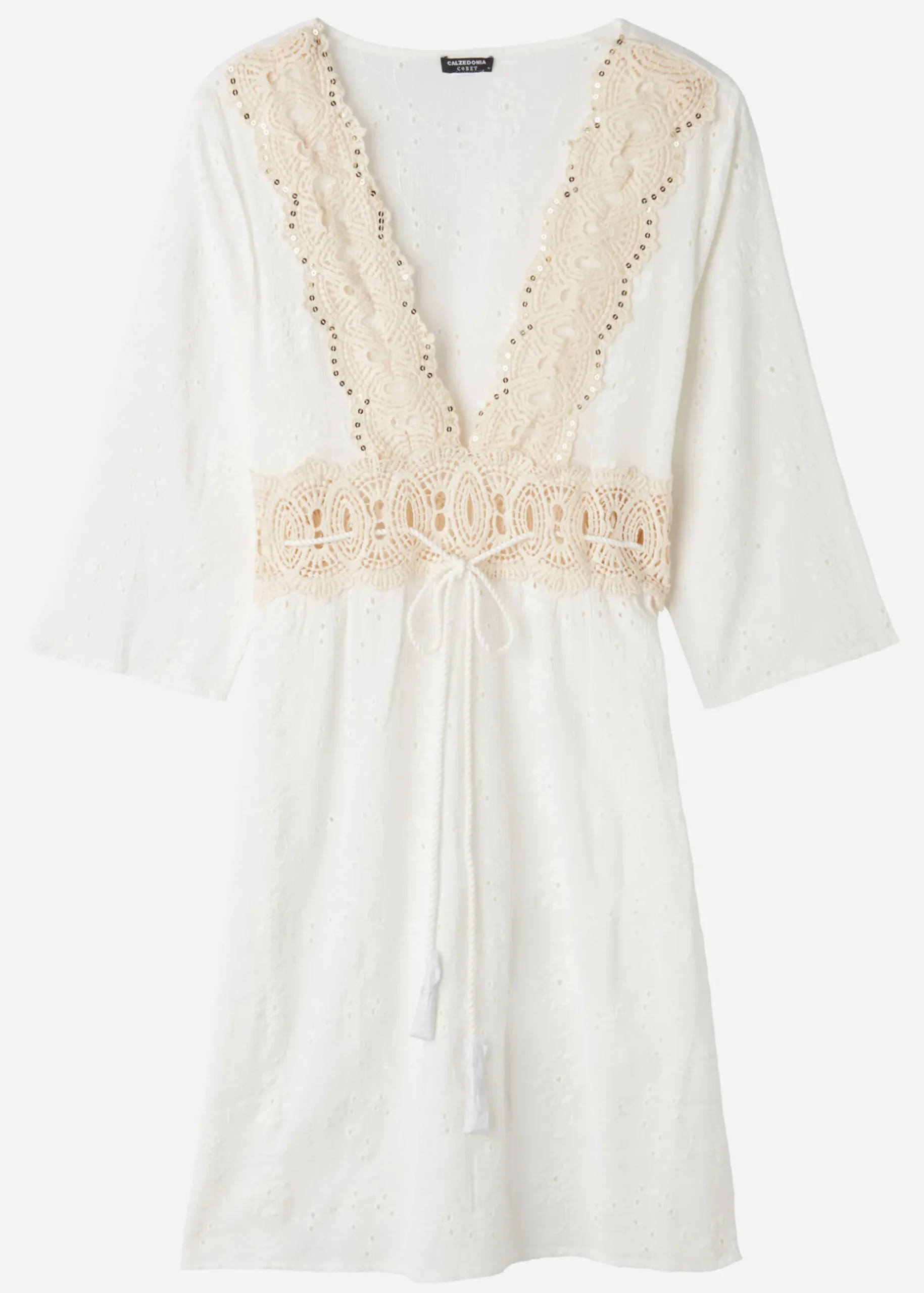 Women Calzedonia Broderie Anglaise Sequin Dress