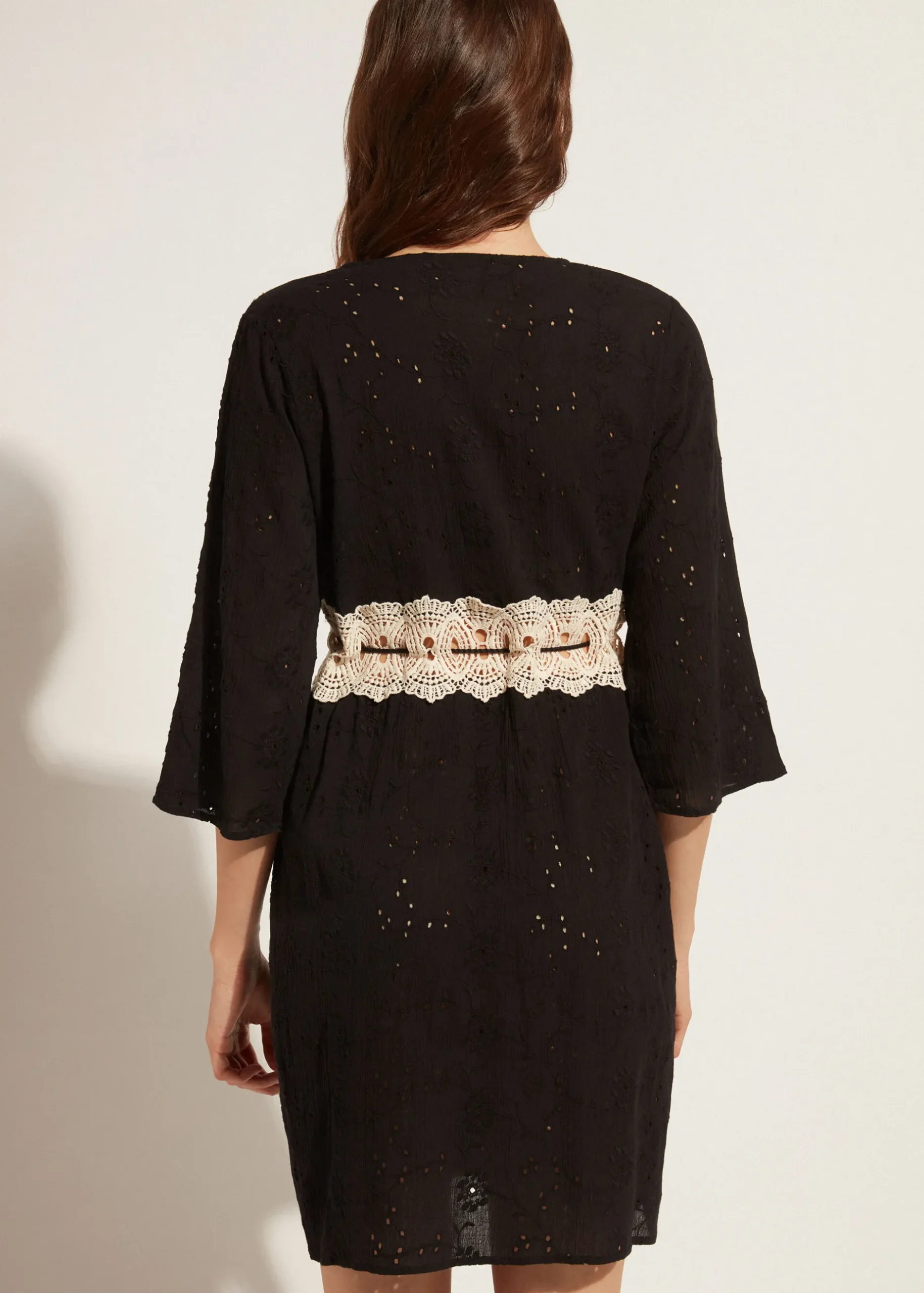 Women Calzedonia Broderie Anglaise Sequin Dress