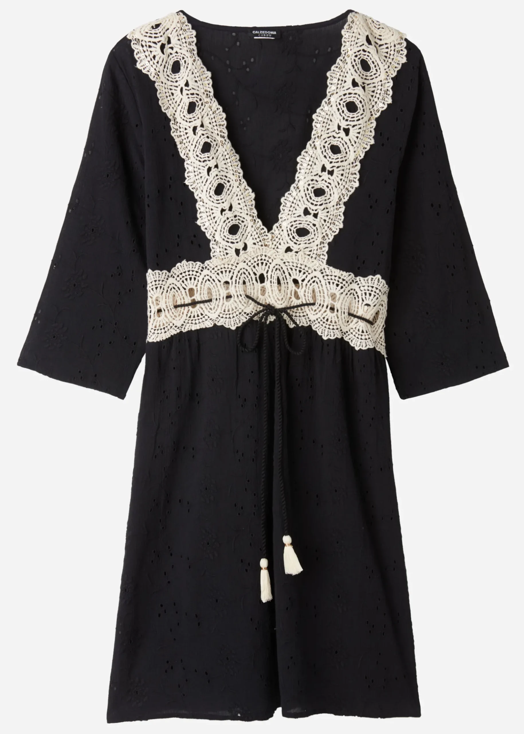 Women Calzedonia Broderie Anglaise Sequin Dress