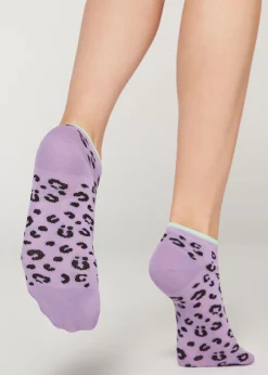Women Calzedonia Check Print No-Show Socks