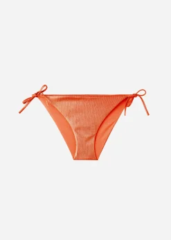 Women Calzedonia Coated-Effect Tie Bikini Bottoms Antigua