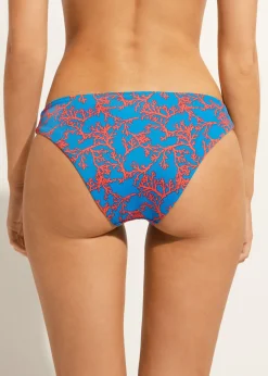 Women Calzedonia Coral Pattern Bikini Bottoms Bali