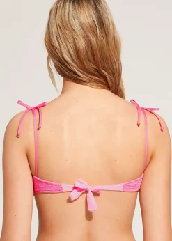 Women Calzedonia Crinkle Crop Bikini Top San Diego