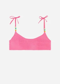 Women Calzedonia Crinkle Crop Bikini Top San Diego