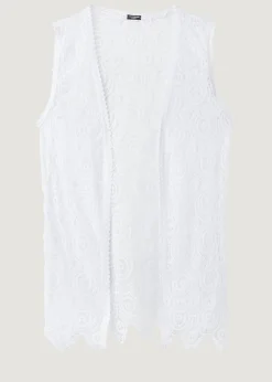 Women Calzedonia Crochet Gilet