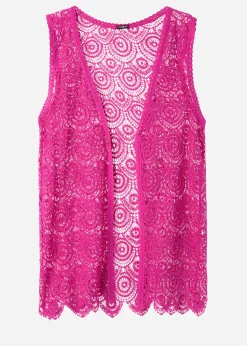 Women Calzedonia Crochet Gilet