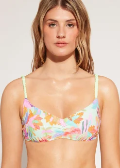 Women Calzedonia Crop Bikini Top Tahiti