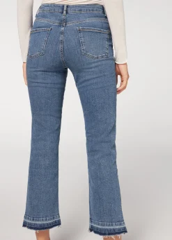 Women Calzedonia Cropped Flare Jeans