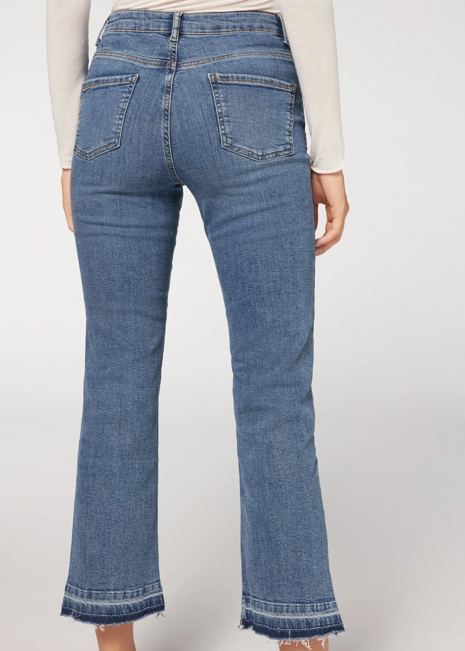 Women Calzedonia Cropped Flare Jeans