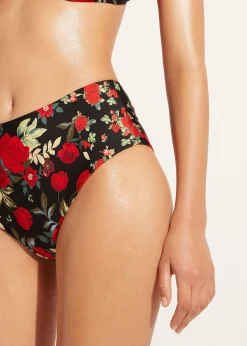 Women Calzedonia Double Face High-Waisted Bikini Bottoms Nizza