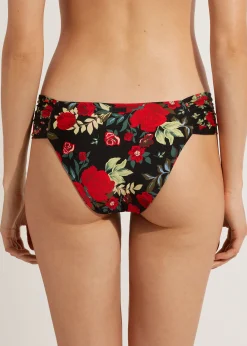 Women Calzedonia Double Face Ruched Bikini Bottoms Nizza