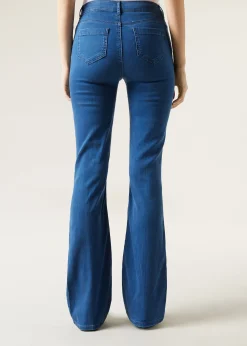 Women Calzedonia Eco Light Denim Flared Jeans