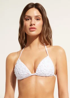 Women Calzedonia Floral Graduated Padded Triangle Bikini Top Parigi