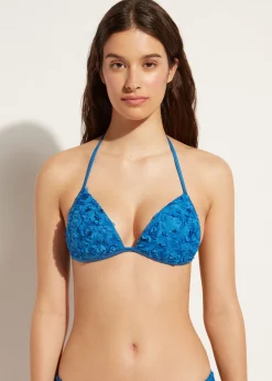 Women Calzedonia Floral Graduated Padded Triangle Bikini Top Parigi