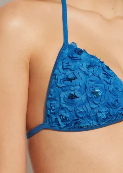 Women Calzedonia Floral Graduated Padded Triangle Bikini Top Parigi