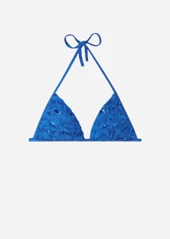 Women Calzedonia Floral Graduated Padded Triangle Bikini Top Parigi