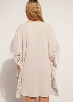 Women Calzedonia Floral Macrame Lace Kaftan