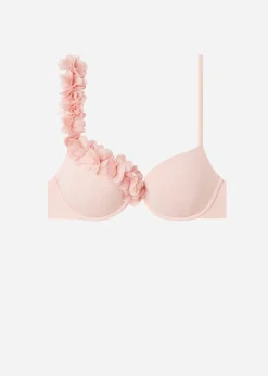 Women Calzedonia Floral Padded Push-Up Bikini Top Honolulu