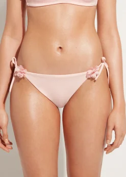 Women Calzedonia Floral Tie Bikini Bottoms Honolulu
