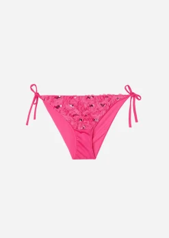 Women Calzedonia Floral Tie Bikini Bottoms Parigi