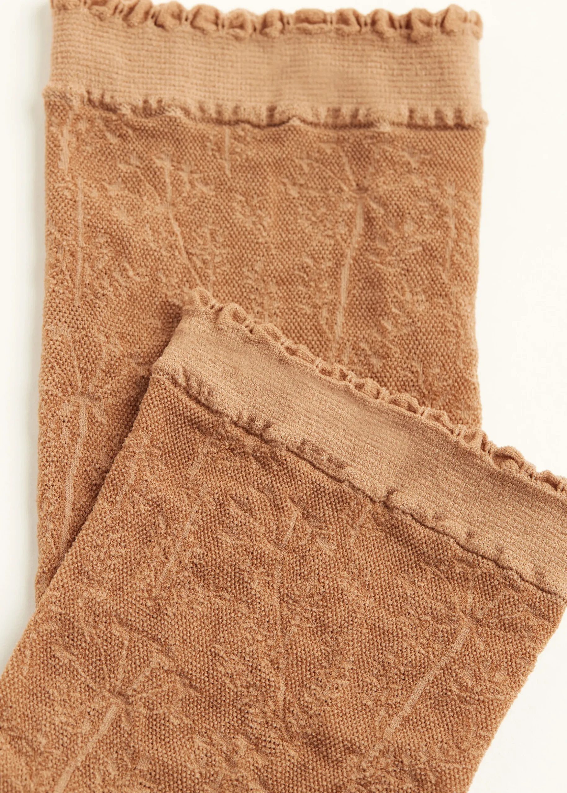 Women Calzedonia Floral-Patterned Mesh Short Socks