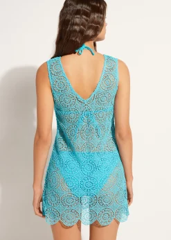 Women Calzedonia Geometric Crochet Dress