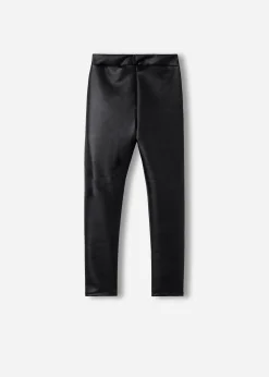 Kids Calzedonia Girls' Leather Effect Thermal Leggings