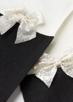 Kids Calzedonia Girls' Over-Knee Effect Tights With Bow Application