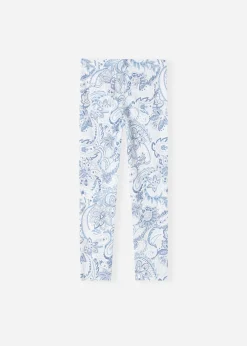 Kids Calzedonia Girls' Paisley Print Denim Leggings