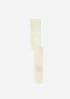 Kids Calzedonia Girls' Polka Dot Tulle Tights With Glittery Bow