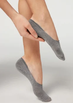 Women Calzedonia Glitter Cotton Invisible Socks