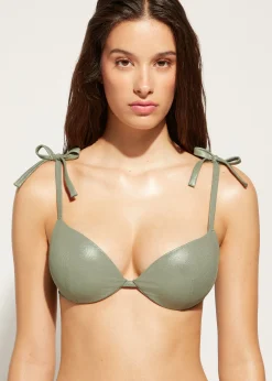 Women Calzedonia Graduated Padded Push-Up Bikini Top Antigua