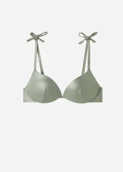 Women Calzedonia Graduated Padded Push-Up Bikini Top Antigua