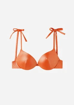 Women Calzedonia Graduated Padded Push-Up Bikini Top Antigua