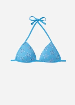 Women Calzedonia Graduated Padded Triangle Bikini Top Corfu