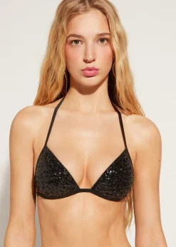 Women Calzedonia Graduated Padded Triangle Bikini Top Cannes