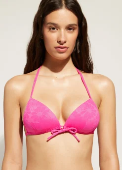 Women Calzedonia Graduated Padded Triangle Bikini Top Antibes