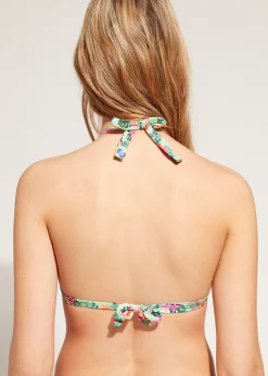 Women Calzedonia Graduated Padded Triangle Bikini Top Malibu