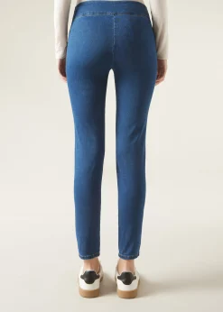 Women Calzedonia High-Waist Skinny Denim Leggings