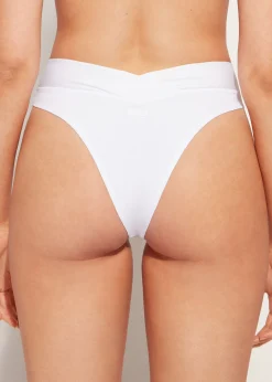 Women Calzedonia High-Waisted V-Cut Bikini Bottoms Indonesia
